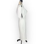 Dress the Population  Tiffany Midi Dress Women's Small White One-Shoulder NWOT Photo 5