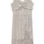 Scarlett Darkness White Lace Dress Renaissance Gothic Victorian Steampunk medium Photo 0