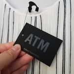 ATM Gauze Ruffle Slip Dress Photo 5