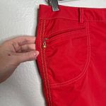 Pierre Balmain Golf Womens Red Capris Floral Embroidery Size 84 cm / 33" Photo 6