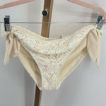 Aerie  women’s crochet swim bottoms cream size XL Photo 0