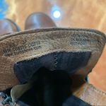 Born Leandra Brown Leather Short Boots Moto buckle style size 6.5 city bohemian Tan Photo 4