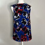 Jade Ruffle Floral Sleeveless Blouse Size XS Blue Photo 3