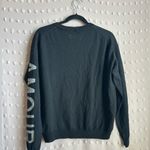 Zadig & Voltaire ‎ Kansas Amour Knit Wool Blend Metallic Sweater Sz S Black Photo 1