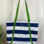 Kate Spade X Clinique Blue & White Striped Tote Bag Photo 0