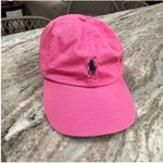 Ralph Lauren  Vibrant Pink Cap with Navy Logo Photo 3