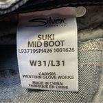 Silver Jeans  Suki Bootcut Mid Rise Womens 31x31 Blue Denim Embroidered Western Photo 11