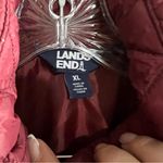 Lands' End Lands’ End Quilted Burgundy Packable Vest Photo 6