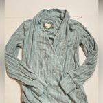 Maeve  By Anthropologie Rafela Hacci Surplice Top Womens Size Extra Small in Mint Photo 3