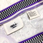 ECI  Grey Purple Printed 3/4 Sleeves Empire Waist Stretchy Dress Size Small Photo 4