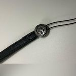 A Rare HTF Modern Vintage Hunting World Leather Keychain Keyring Bag Clip Black Photo 3