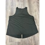 Spanx Go Lightly Tank Top Women XL Olive Green Split Back Workout Athletic Photo 1