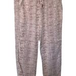 Anthropologie  pink snake print joggers women's small kid twee‎ boho girly artsy Photo 0