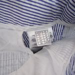 Brooks Brothers 346 Shorts Women Sz 14 Blue Stripe Seersucker Stretch Pineapple Photo 4