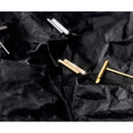 Boutique NEW Womens Gold Plated Sterling Silver Bar Simulated Diamond Stud Earring, 12mm Photo 13