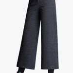 Tanming Women's Casual High Waist Trousers Wool Blend Cropped Wide Leg Pants Photo 2