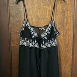 Vintage Y2K Semi Sheer Lace Babydoll Open Front Cami Lingerie Black Size XL Photo 1