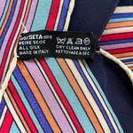 Nazareno Gabrielli Women's Colorful Geometric Print Square Scarf 100% Silk Photo 3