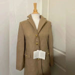 ZARA $250 Manteco Italian Trench Wool Jacket Coat Faux Fur Fall Beige Mob Wife Photo 6