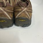 Keen  brown leather targhee lace up shoes low top hiking work shoes womens size 7 Photo 5