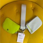 Lululemon Dual Pouch Wristlet in Yellow and White Photo 3