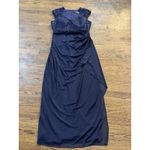 Alex Evenings Cap Sleeve Empire Waist Dress with Corded Lace Size 12 Mesh Skirt Photo 2