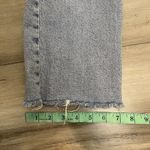 ZARA  Button Fly Crop Jeans Raw Hem Blue Size 8 Photo 7