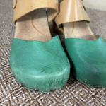 Dansko  Thea Leather Clogs Slingback Sandals Wood Cut Out Size 39 /8.5-9 US Photo 6