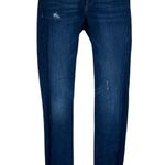 DL1961 Florence Skinny Jeans Womens 27 Dark Wash Instasculpt Distressed Raw Hem Photo 0