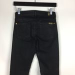 7 For All Mankind  7FAM Wax Coated Moto Jeans Button Up Ankle Size 25 Photo 12