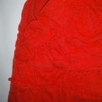 Anthropologie Rio Rao  L Red Gathered Top Photo 6