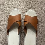 Chinese Laundry  white and brown platform sandals Sz 8.5 Photo 6