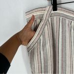 Rewind Striped Linen Blend Drawcord Elastic Waist Straight Leg Pants NWT 3X Photo 3