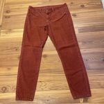 London Jean Women’s Burnt Rust Orange Corduroy Pants 10 Short Mid Rise Stretch Size undefined Photo 0