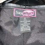 Say What? Say what brand sexy vegan leather zip front bustier! Photo 4