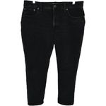 Madewell The Mid-Rise Perfect Vintage Jeans Mom Tapered Leg Denim Black 30 Photo 1