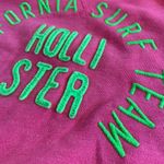 Hollister Y2 K  California Surf Team Hoodie Sweatshirt Women Small Pink‎ Green Photo 3