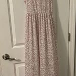 Tan and white Maxi Dress, Sz S Photo 0
