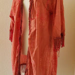 American Rag Cardigan Women Medium Cie Boho Kimono Open Front Fringe Tie Dye Size undefined Photo 0