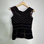 Tadashi Shoji TADASHI Velvet Tiered Skirt Corset Top Dress Set Witchy Whimsigoth Y2K Size S Photo 4