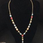 Nicole Miller New  Multi-color stones Y necklace & Photo 0