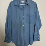 Maeve  by Anthropologie 100% Cotton Chambray The Bennett Buttondown Top Medium Photo 0