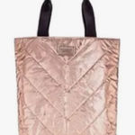 Victoria's Secret Victoria’s Secret rose‎ gold quilted puffer tote Photo 0