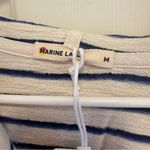 Marine layer  Women's Playa Hoodie Navy/Cream Stripe Size Medium Photo 3