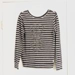 Obey  Grey Anchor & Snake Striped Sweatshirt Photo 5