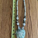Large Shell Pendant Statement Necklace Boho Beach Vacation Minimalist Resort Wea Photo 4