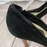 Steve Madden open toe leather heels black w/tan heels and soles sz 8 Photo 7