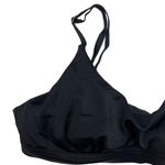 Athleta Black Adjustable Strap Scoop Neck Beachwear Swimwear Bikini Top 32 B/C Photo 2