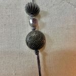 Bone beaded chinese coin pendant vintage estate necklace Photo 5