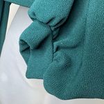 SheIn Dark Green Square Neck Lantern Long Sleeve, Petite 8/10 Photo 5